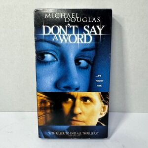 Don't Say a Word VHS Michael Douglas Brittany Murphy Blue Tape Blockbuster Video